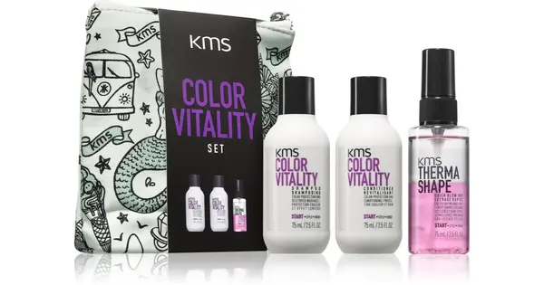 KMS Color Vitality Set Travel Kit for Dyed Hair