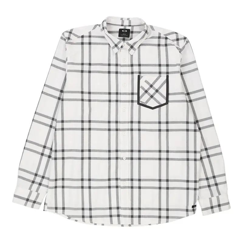 Oakley Checked Shirt - XL Black & White Cotton Blend