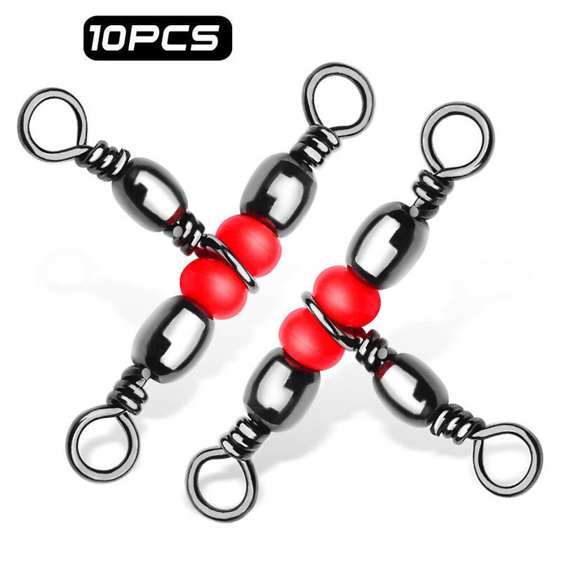 3 Way T-Turn Fishing Swivel 1#-7# Fishing Connector Accessories