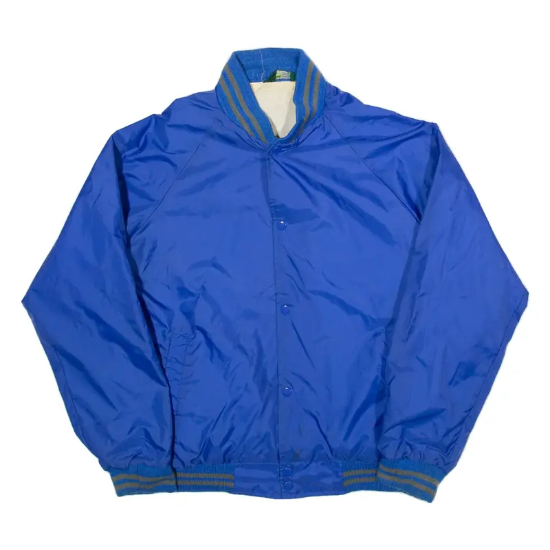 HABAND OF PATERSON Mens Bomber Jacket Blue M