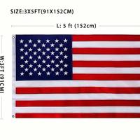 US Flags 3x5 Outdoor -American Flag Sewn Stripes and Embroidered Stars