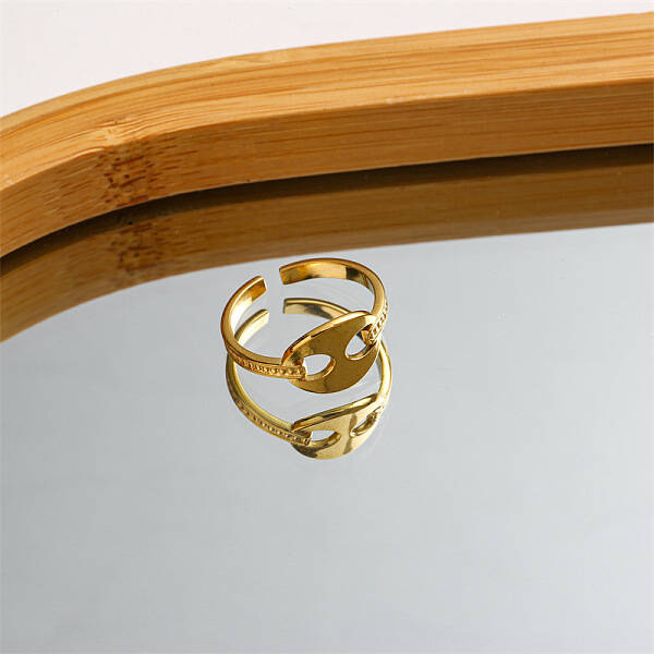 DIY fashionable stainless steel ring with non fading color