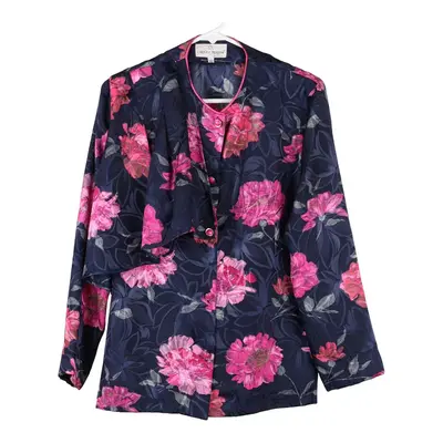 Carolina Pedrjoni Floral Blouse - Large Navy Viscose
