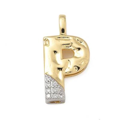 Brass Micro Pave Cubic Zirconia Pendants