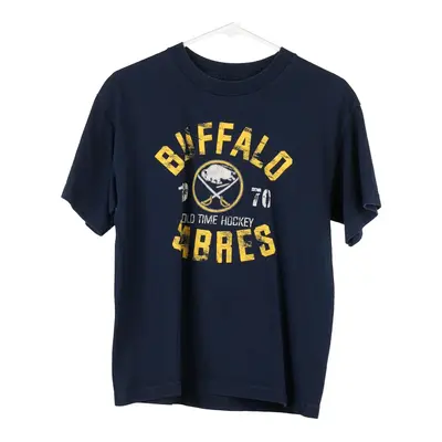Age 13-14 Buffalo Sabres Old Time NHL T-Shirt - XL Navy Cotton Blend