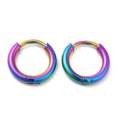 Ion Plating(IP) Titanium Alloy Huggie Hoop Earrings for Women