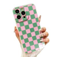 Vintage Plaid Pattern ​​​Phone Case, Decorative Phone Protective Cover, Shockproof Phone Cases Compatible with iPhone 1...