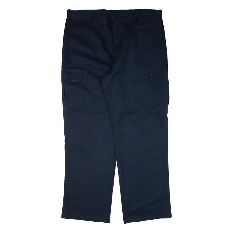 DICKIES Cargo Workwear Mens Trousers Blue Relaxed Straight W40 L32
