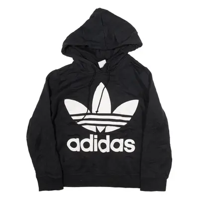 ADIDAS Womens Black Hoodie UK 10