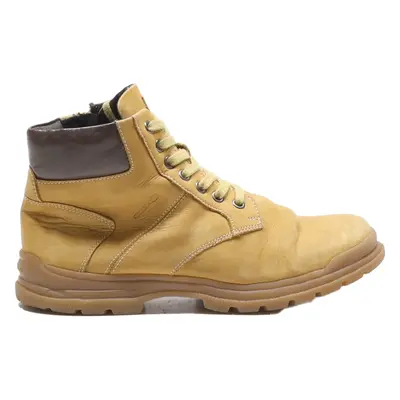 GEOX Lace-Up Boots Brown Leather Womens UK 7