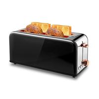 Pukomc Toaster 4 Slice with Wide Slots, 2 Long Slots for Bagels, Waffles & Toast, 6 Browning Levels, Stainless Steel, WT-8500...