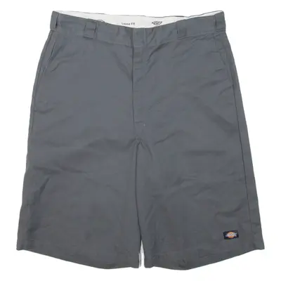 DICKIES Mens Workwear Shorts Grey Loose XL W38
