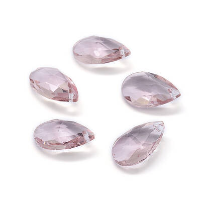 Faceted Glass Pendants