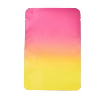 Two Tone Rectangle Plastic Zip Lock Gift Bags