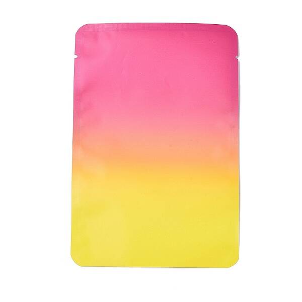 Two Tone Rectangle Plastic Zip Lock Gift Bags