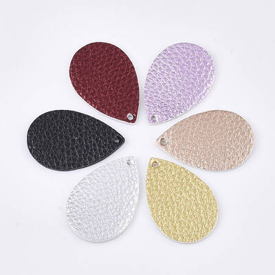 PU Leather Pendants