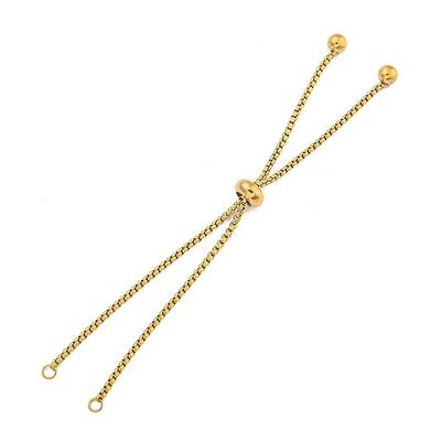 Adjustable 304 Stainless Steel Box Chain Slider Bracelet Making