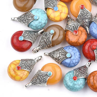 Tibetan Style Resin Pendants