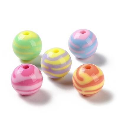 Two Tone Opaque Acrylic Beads