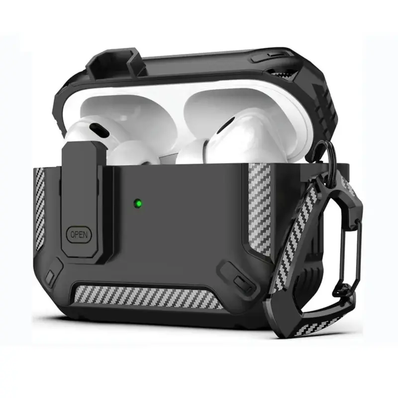 Earphone Protective Case with Carabiner, Anti-fall Protective Case, TPU Shockproof Protector Cover for AirPods Series, Summer...