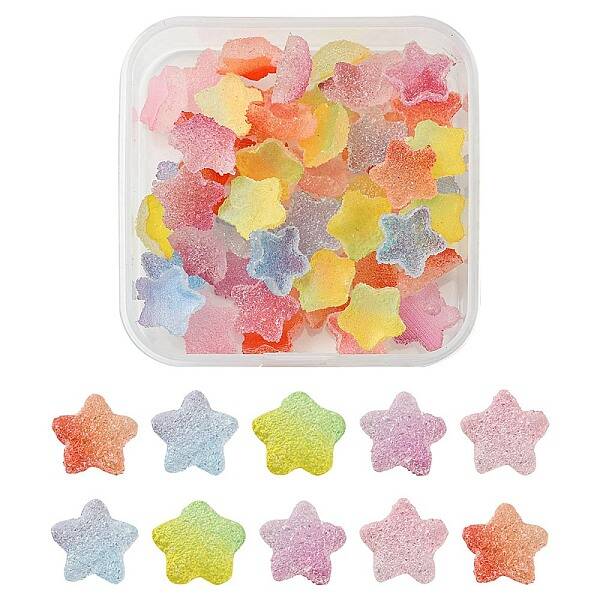 50Pcs Opaque Resin Cabochons