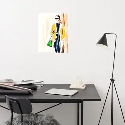 Sophisticated Stride - Fashionable Wall Art