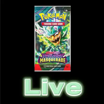 5 Twilight Masquerade booster packs- Pokemon