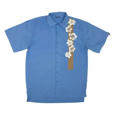 KILLER LOOP Mens Plain Shirt Blue S