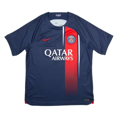 NIKE Paris Football Shirt Mens Jersey Blue L