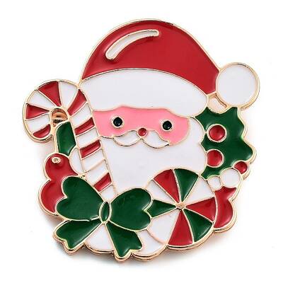 Christmas Theme Alloy Enamel Brooches