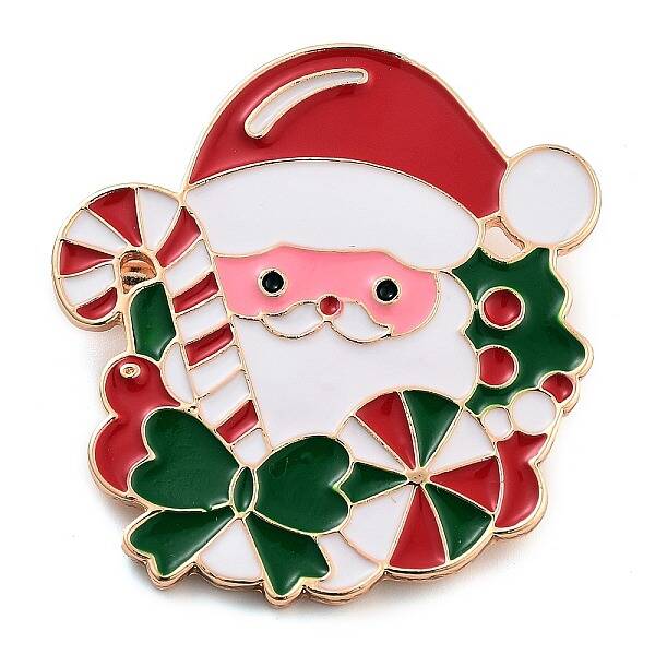 Christmas Theme Alloy Enamel Brooches