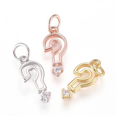 Brass Punctuation Charms