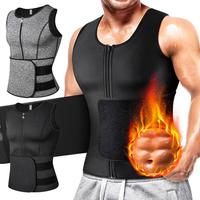 Men's Sauna Sweat Vest,Men Workout Tops,Sleeveless Waist Trainer With Zipper Undershirt,Sports Workout Excecise Tank Tops Men...