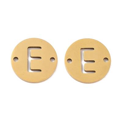 PVD Vacuum Plating 201 Stainless Steel Hollow Flat Round Links
