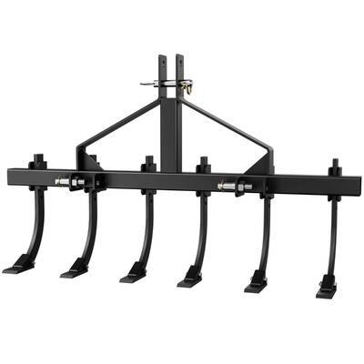 YITAMOTOR® Detachable Scarifier Cultivator W/ 6 Shank & Mount Brackets for CAT-0 & Cat 1