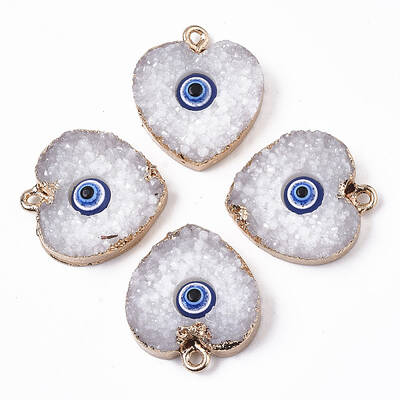 Druzy Resin Pendants