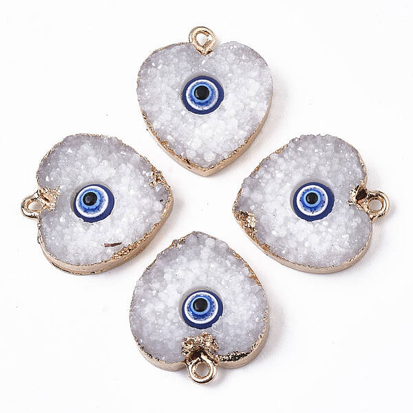 Druzy Resin Pendants