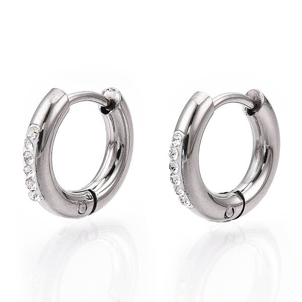 201 Stainless Steel Huggie Hoop Earrings