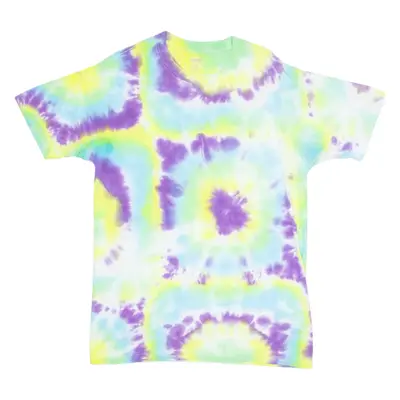 KIRKLAND Mens Tie Dye T-Shirt Blue Crew Neck L
