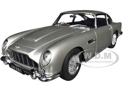Aston Martin DB5 RHD (Right Hand Drive) Birch Silver 1/18 Model Car by Autoart