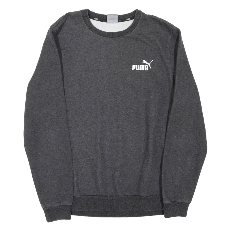 PUMA Mens Sweatshirt Black Crewneck S