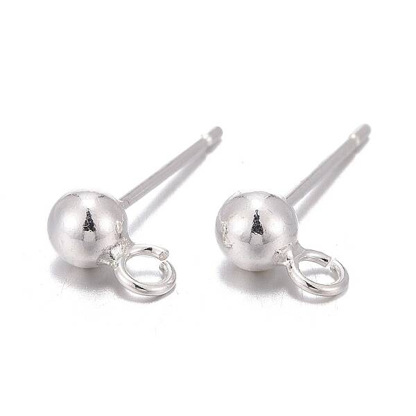 925 Sterling Silver Stud Earring Findings