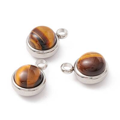 Natural Tiger Eye Charms