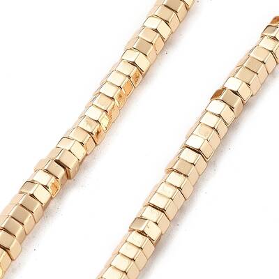 Electroplated Synthetic Non-magnetic Hematite Beads Strands