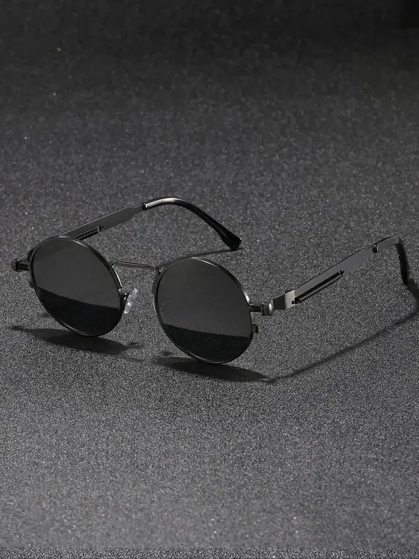 Simple Everyday Sunglasses, Summer Round Frame Fashion Sunglasses, Unisex New Fashion Travel Accessories, Lightweight and Dur...