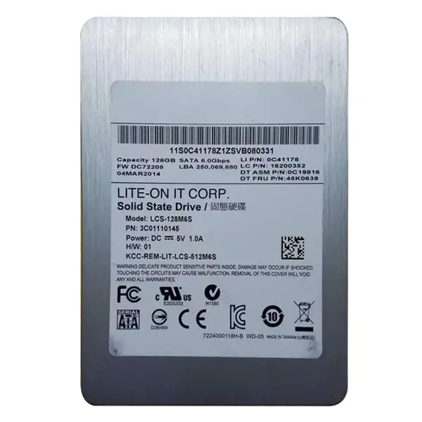 0C41178 Lenovo 128GB Multi-Level Cell SATA 6Gb/s 2.5-Inch Solid State Drive