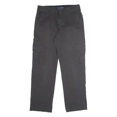 DICKIES Flex Workwear Cargo Mens Trousers Black Slim Tapered W32 L30
