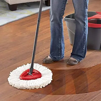 Microfiber Mop Head, 1 Count Spin Mop Replacement Head, Spin Mop Refill Head, Triangular Mop Replacement Parts, Household Cle...