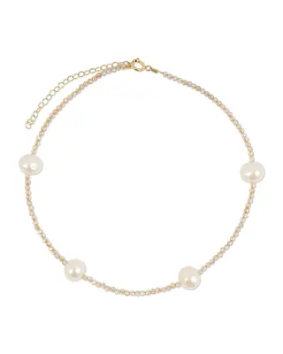 Grady Anklet - Multiple Colors | Metal Color: Gold | Gemstone: Imperial Topaz