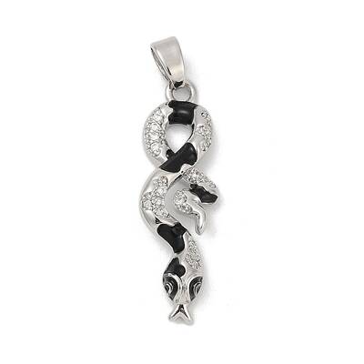 Brass Micro Pave Cubic Zirconia Pendants